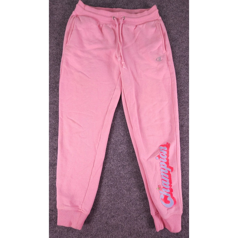 Champion Reverse Weave Sweatpants Womens Medium Pink Y2K Comfort Preowned